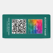 カスタム縦型モダン屋外QRコードビジネス 横断幕 (横)