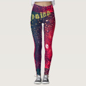 カスタム繰り返し名エクササイズレギンス レギンス (正面)