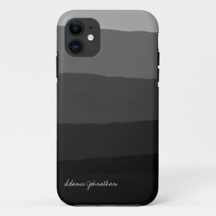 カスタム署名名の白黒表示 iPhone 11 ケース