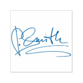 カスタム署名（青） セルフインキングスタンプ (デザイン)