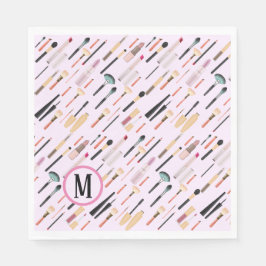 カスタム美しいのエレガントキラキラのメイクアップツール スタンダードランチョンナプキン