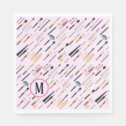 カスタム美しいのエレガントキラキラのメイクアップツール スタンダードランチョンナプキン (正面)