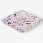 カスタム美しいのエレガントキラキラのメイクアップツール ペーパープレート (傾斜あり)