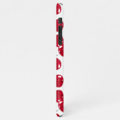 カスタム美しいフレッシュレッドさくらんぼ模様 iPhoneケース (左側)