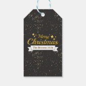 カスタム美しいメリーカラフルクリスマス ギフトタグ (裏面)