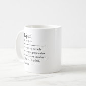 カスタム美容整形美容師の定義サロンの作業 コーヒーマグカップ (正面左)