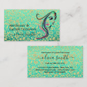 カスタム美容院&まつげエクステンション 名刺 (正面/裏面)