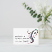 カスタム美容院&まつげエクステンション 名刺 (スタンド正面)