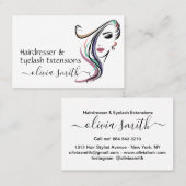 カスタム美容院&まつげエクステンション 名刺 (正面/裏面)