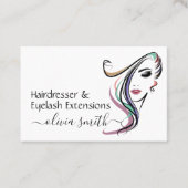 カスタム美容院&まつげエクステンション 名刺 (正面)