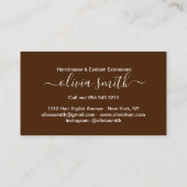 カスタム美容院&まつげエクステンション 名刺 (裏面)