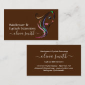 カスタム美容院&まつげエクステンション 名刺 (正面/裏面)