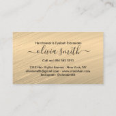 カスタム美容院&まつげエクステンション 名刺 (裏面)