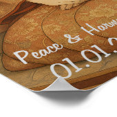 カスタム美禅瞑想マインドフルギャラリー ポスター (角)