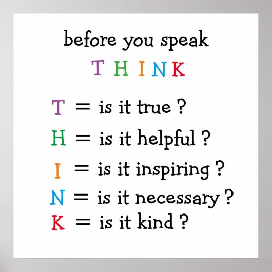 カスタム考えポスタープリント ポスター (正面)