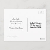 カスタム聖なる書物、 経典祈はクリスチャンだ ポストカード (裏面)