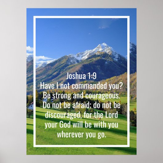 カスタム聖書の節の引用と個人の言葉 ポスター (正面)