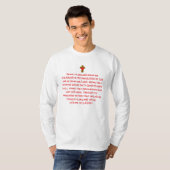 カスタム聖書の節テンプレートTシャツ Tシャツ (正面フル)