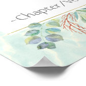 カスタム聖書の詩 壁飾り ユーカリの葉 ポスター (角)