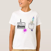 カスタム職業おもしろいの化学者の名前タグ Tシャツ (正面)