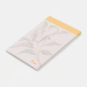 カスタム背シンプル景かわいい黄色のスクリプト ポストイット (アングル)