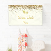 カスタム背景バースデーパーティー写真プロップアイボリー 横断幕 (インサイチュ)