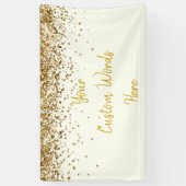 カスタム背景バースデーパーティー写真プロップアイボリー 横断幕 (縦)