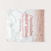 カスタム背景卒業パーティー写真ブースプロップ タペストリー (正面(横))