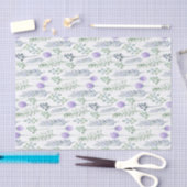 カスタム背景水彩ハーブティッシュペーパー 薄葉紙 (クラフト)