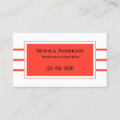 カスタム背景色シンプルはっきりした 名刺 (正面)