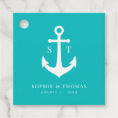 カスタム背景色モノグラムいかり結婚ズ フェイバータグ (正面)