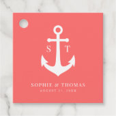 カスタム背景色モノグラムいかり結婚ズ フェイバータグ (正面)