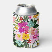 カスタム脱進性熱帯フローラクーラーボックス 缶クーラー (缶正面)