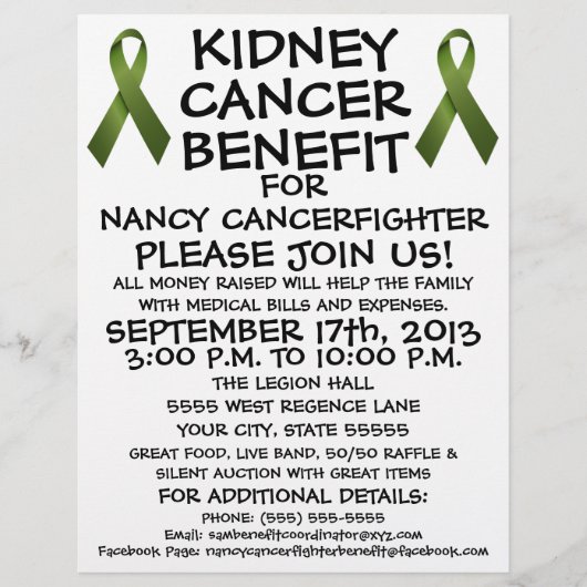 カスタム腎がん特典型フライヤー チラシ (正面)