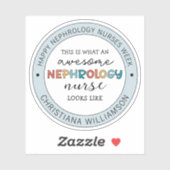 カスタム腎科おもしろいナース週間の評価 シール (シート)