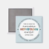 カスタム腎科おもしろいナース週間の評価 マグネット (正面/裏面)