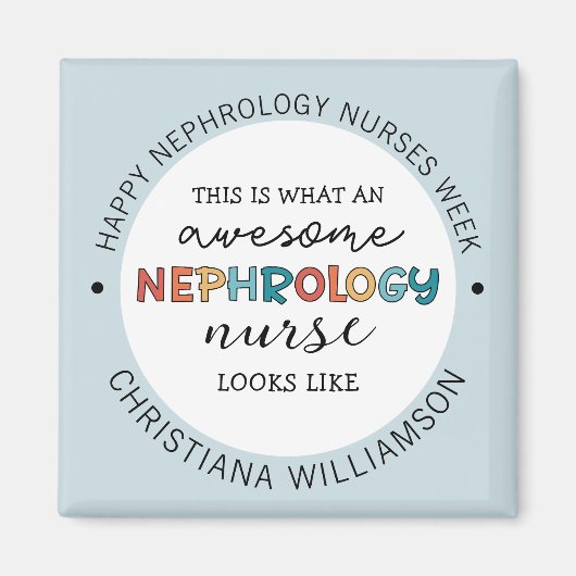 カスタム腎科おもしろいナース週間の評価 マグネット (正面)
