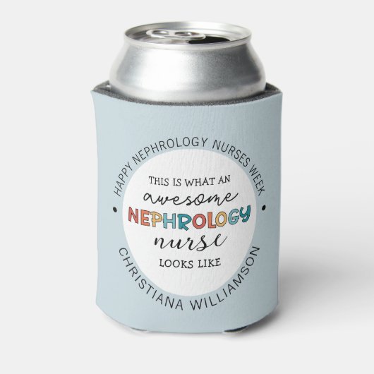 カスタム腎科おもしろいナース週間の評価 缶クーラー (缶裏面)