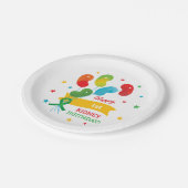 カスタム腎移植誕生日 ペーパープレート (アングル)