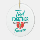 カスタム腎臓生活移植者TシャツCera セラミックオーナメント (左)