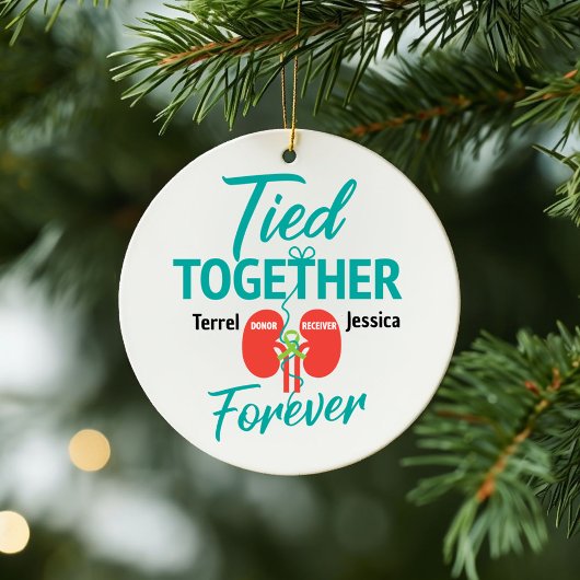 カスタム腎臓生活移植者TシャツCera セラミックオーナメント