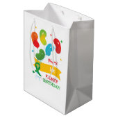 カスタム腎臓移植誕生日カード ミディアムペーパーバッグ (裏面アングル)