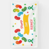 カスタム腎臓移植誕生日 横断幕 (縦)