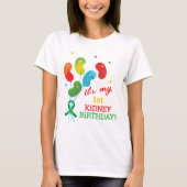 カスタム腎臓移植 誕生日記念日 Tシャツ (正面)