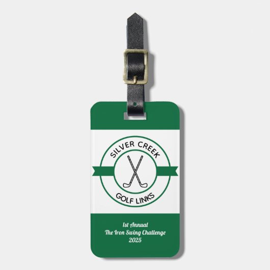 カスタム自分でゴルフ大会を作る ラゲッジタグ (正面縦)