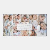 カスタム自分で9枚のコラージュを作成 デスクマット (キーボード&マウス)