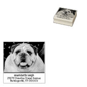 カスタム自分のペット写真犬の猫のモダン動物 ラバースタンプ (押印)