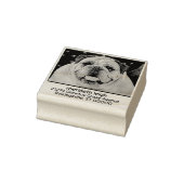 カスタム自分のペット写真犬の猫のモダン動物 ラバースタンプ (スタンプ)