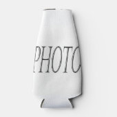 カスタム自分の写真ボトルを追加クール ボトルクーラー (正面)