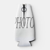 カスタム自分の写真ボトルを追加クール ボトルクーラー (裏面)